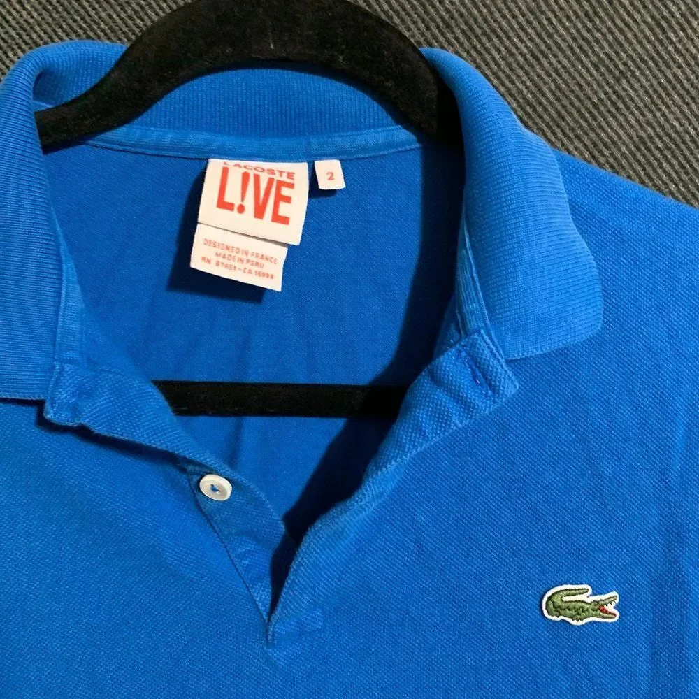 sz XS blue lacoste polo - Picture 2 of 3